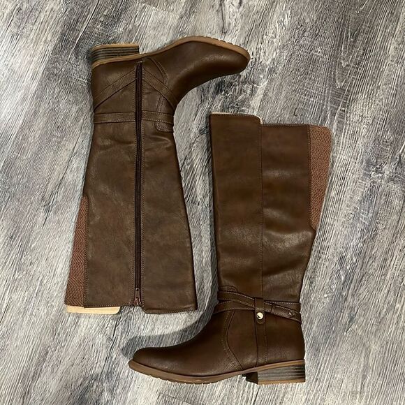 Life Stride NWOB XTrovert Riding Boot brown tall boot - 7.5 w ($100) - Picture 8 of 15